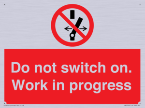Do not switch on. Work in progress